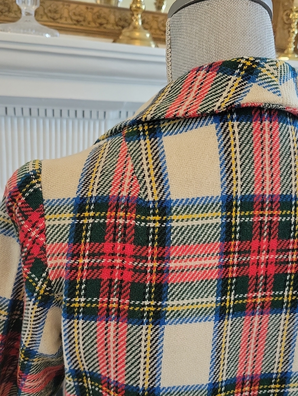 Vintage Double Brested Tartan Blazer - Picture 7 of 7